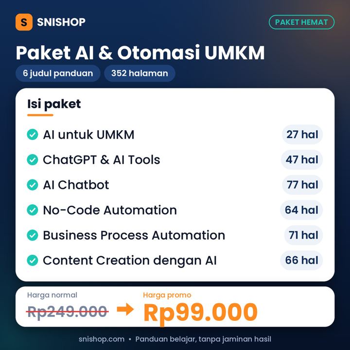 Cuplikan halaman Paket AI & Otomasi UMKM