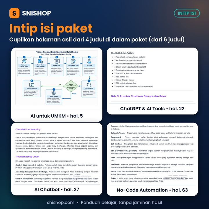 Cuplikan halaman Paket AI & Otomasi UMKM