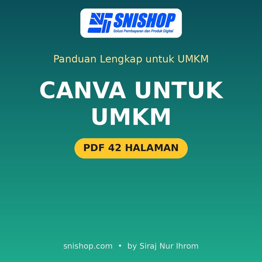 Cover Panduan Canva untuk UMKM