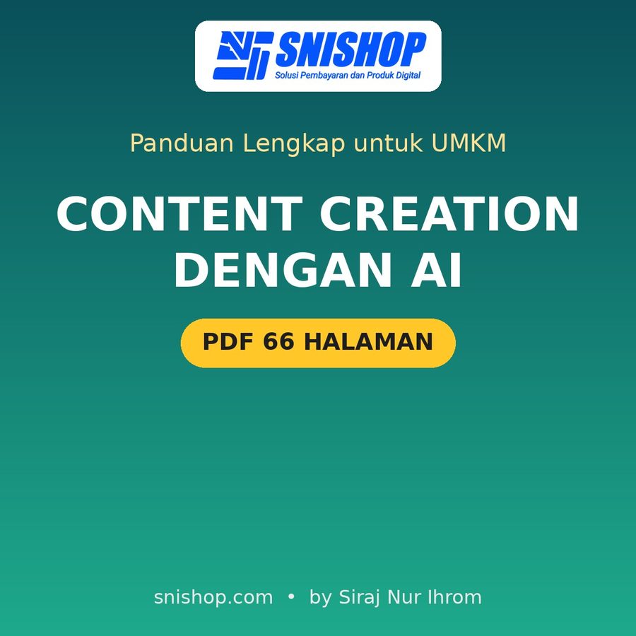Cover Panduan Content Creation dengan AI untuk UMKM