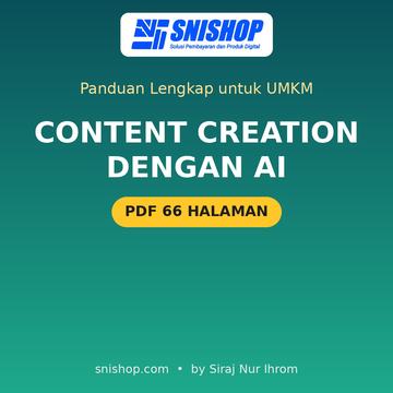 Cover Panduan Content Creation dengan AI untuk UMKM