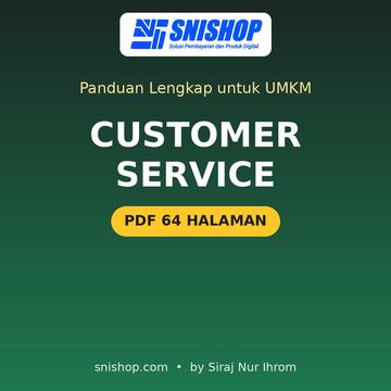 Cover Panduan Customer Service untuk UMKM