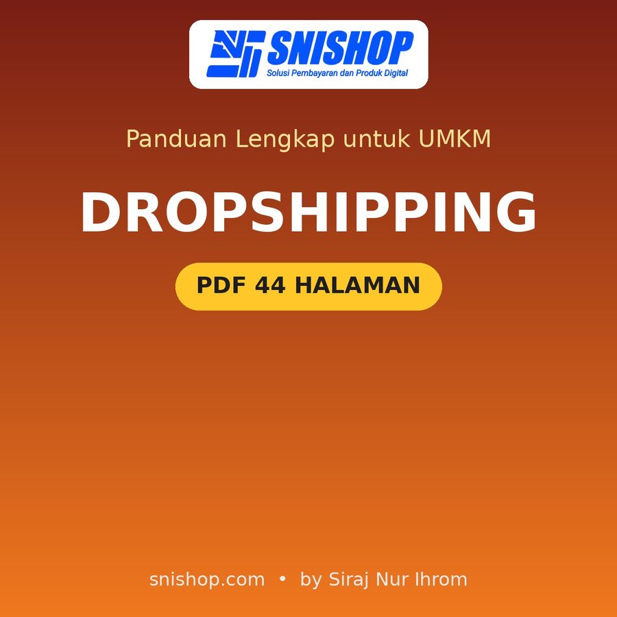 Cover Panduan Dropshipping untuk UMKM