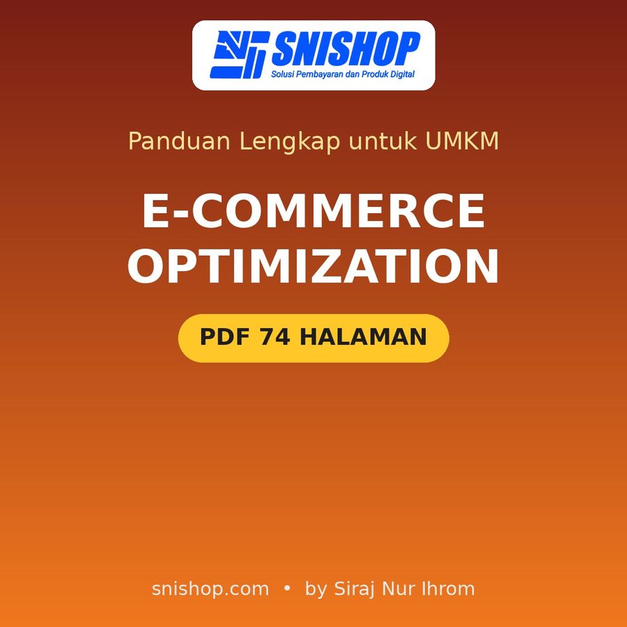 Cover Panduan E-commerce Optimization untuk UMKM