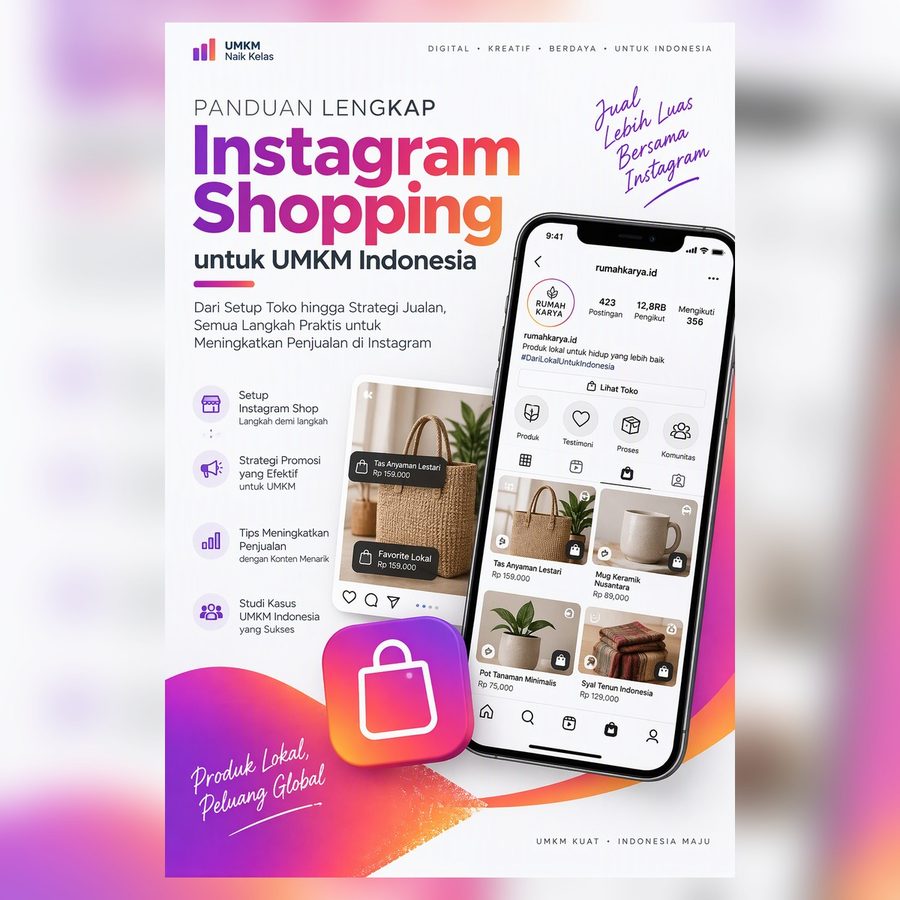 Cover Panduan Instagram Shopping untuk UMKM
