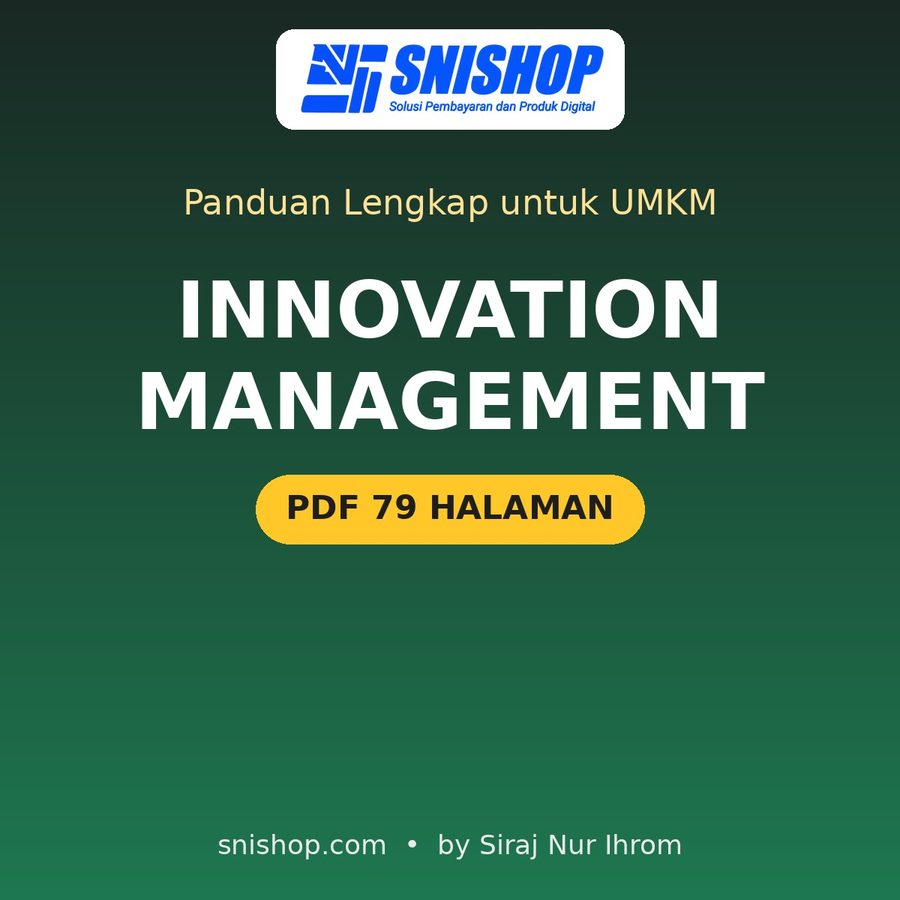 Cover Panduan Innovation Management untuk UMKM