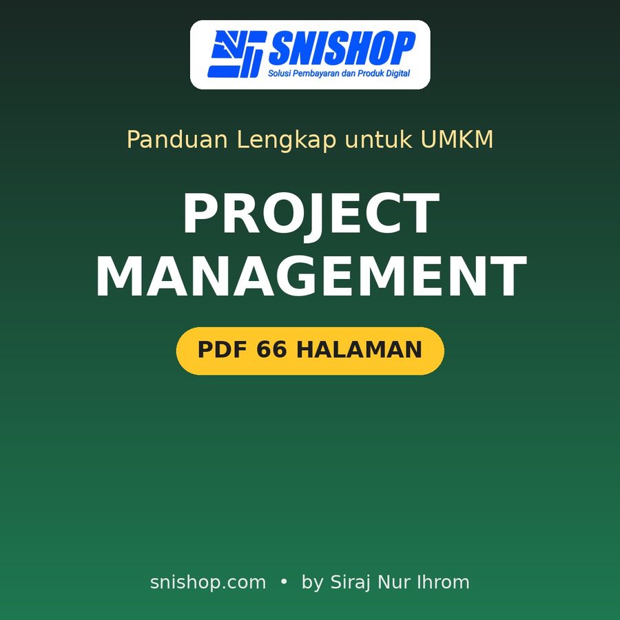 Cover Panduan Project Management untuk UMKM
