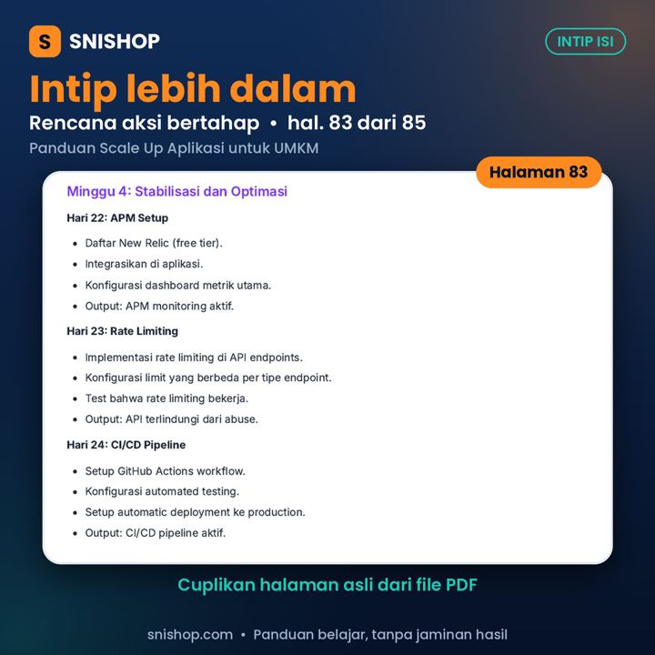 Cuplikan halaman Panduan Scale Up Aplikasi untuk UMKM
