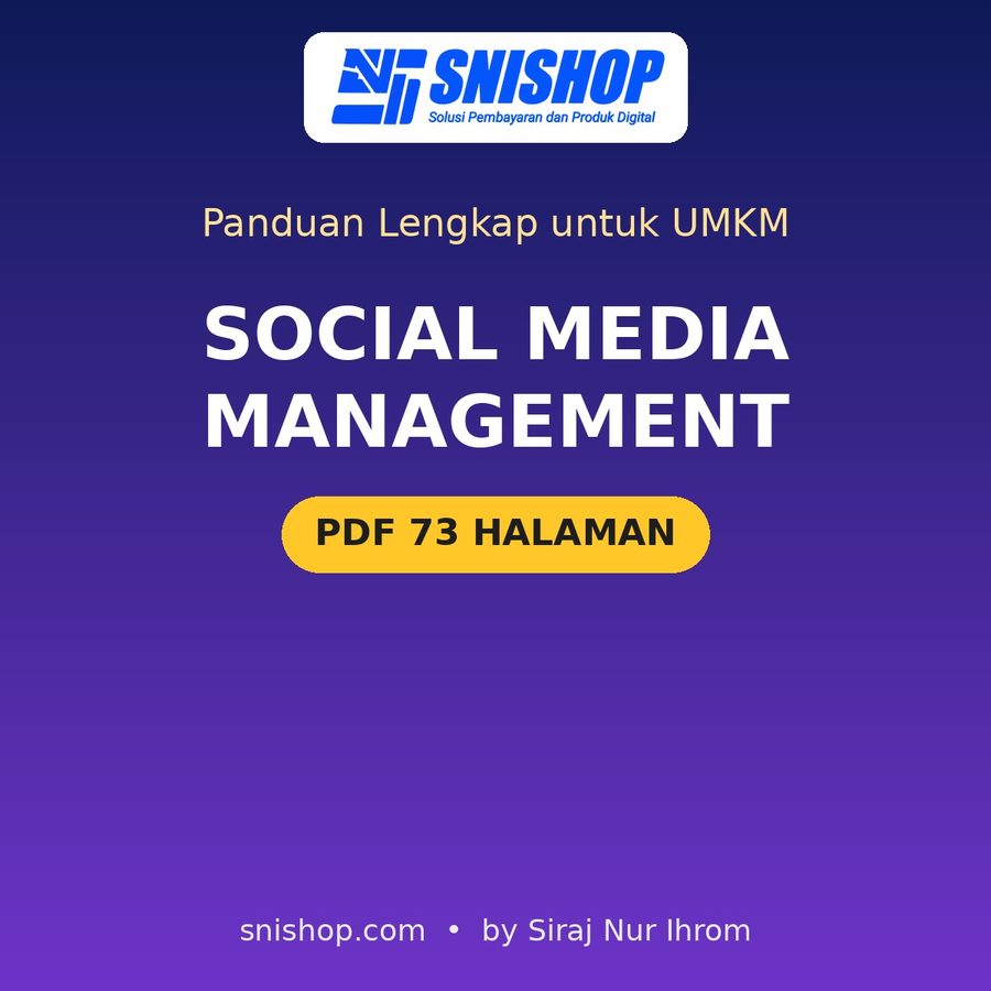 Cover Panduan Social Media Management untuk UMKM