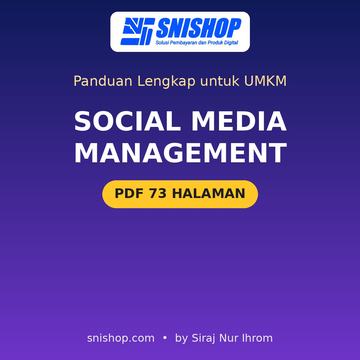 Cover Panduan Social Media Management untuk UMKM