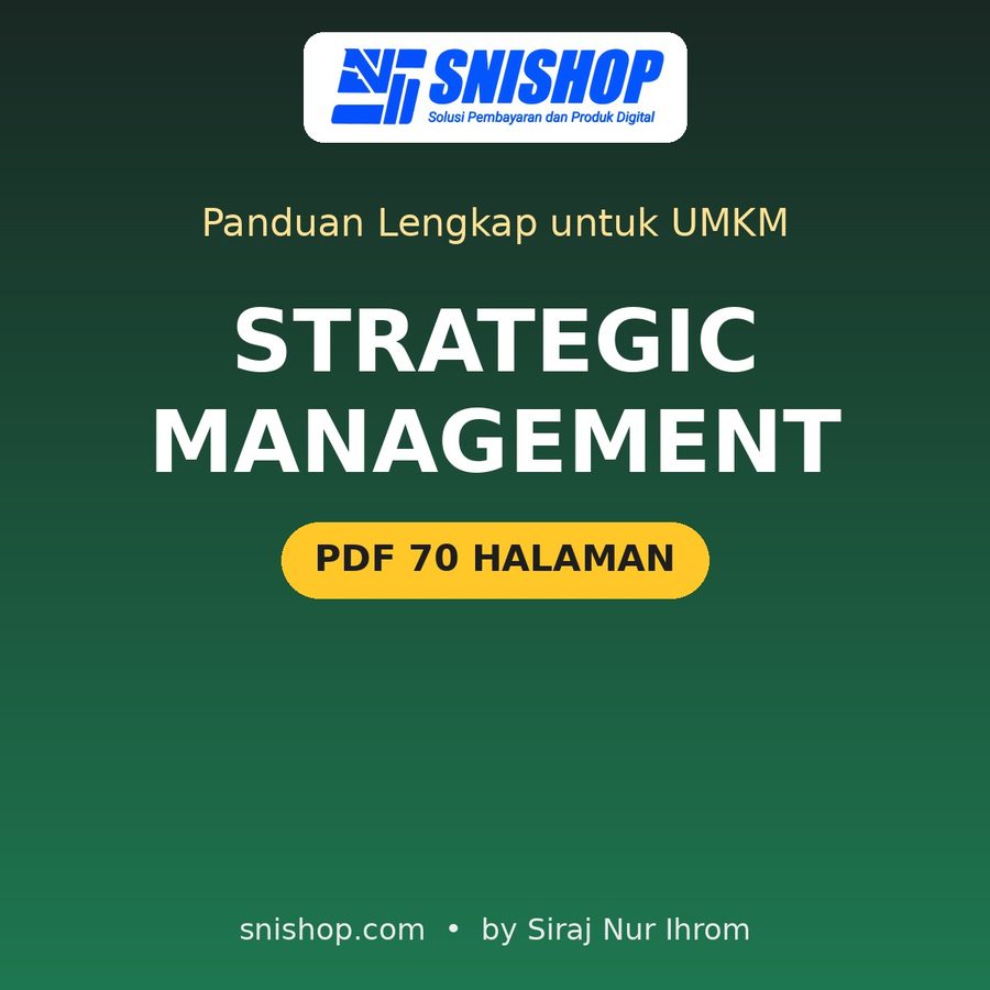 Cover Panduan Strategic Management untuk UMKM