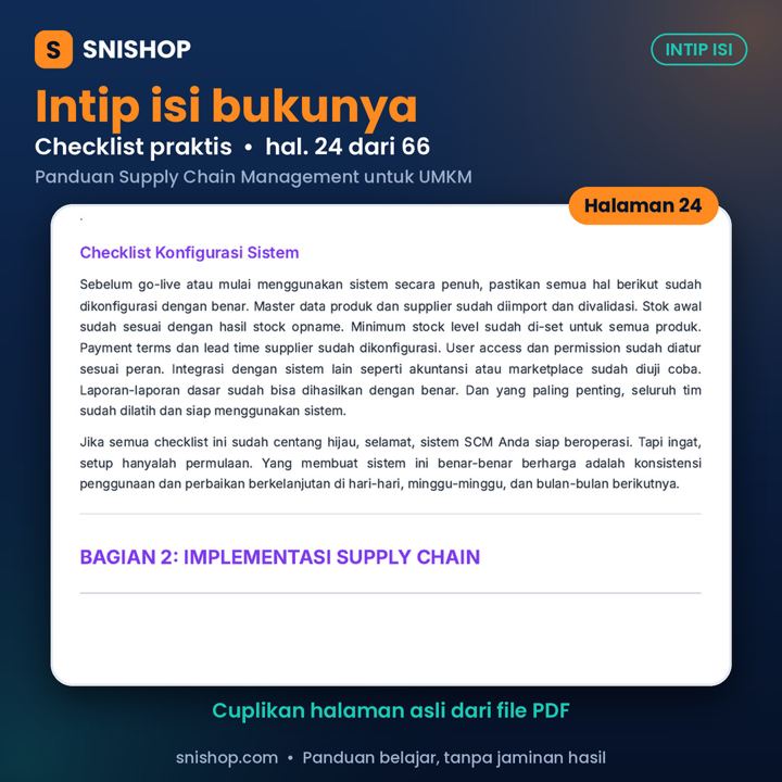Cuplikan halaman Panduan Supply Chain Management untuk UMKM