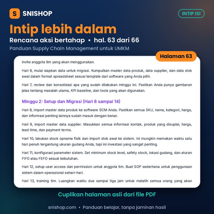 Cuplikan halaman Panduan Supply Chain Management untuk UMKM