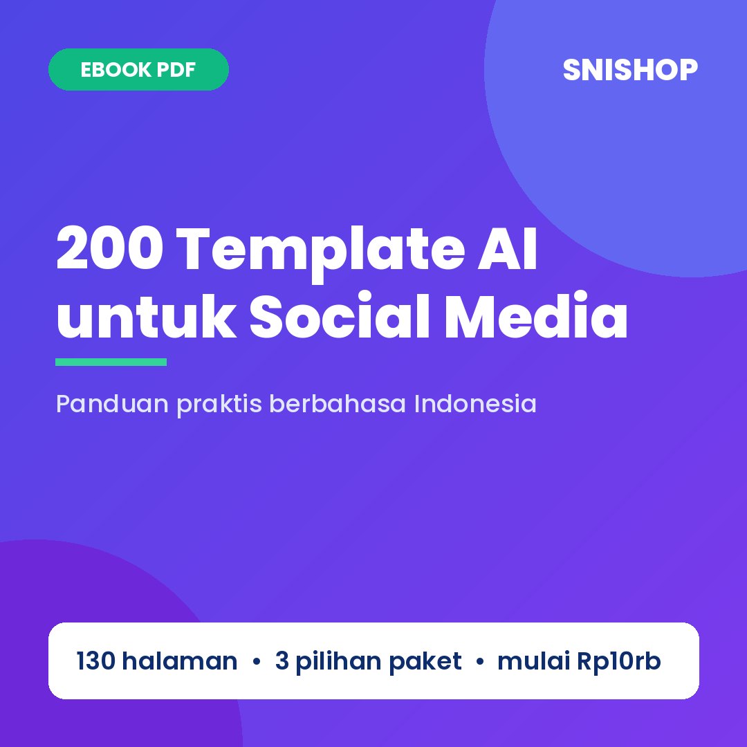 Cover 200 Template AI untuk Social Media