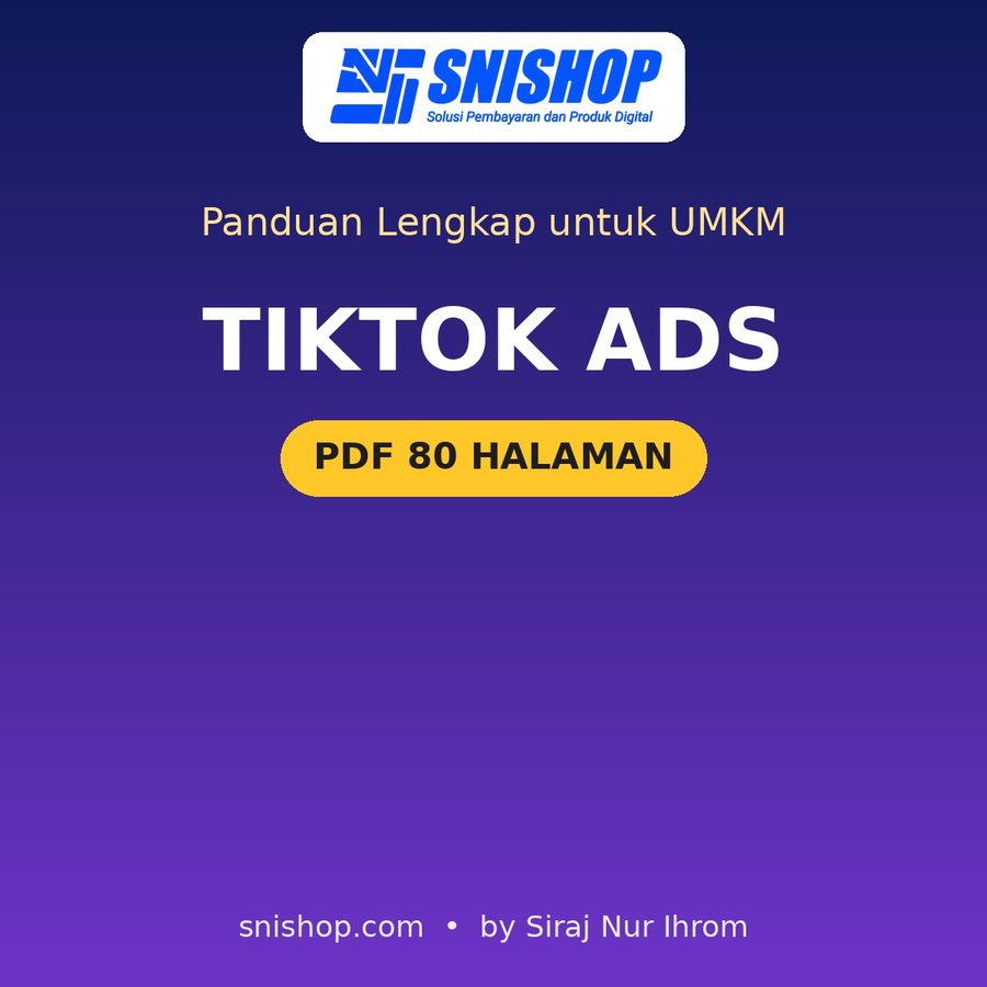 Cover Panduan TikTok Ads untuk UMKM