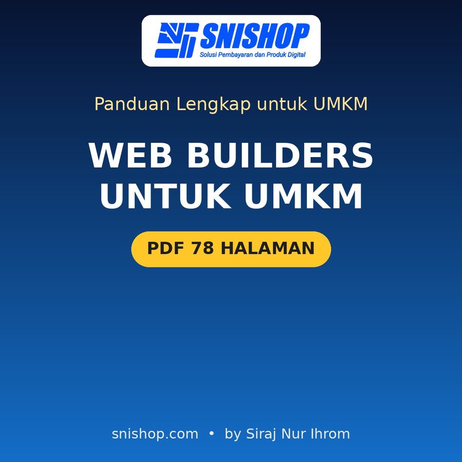 Cover Panduan Web Builders untuk UMKM: Website Bisnis & Studi Kasus