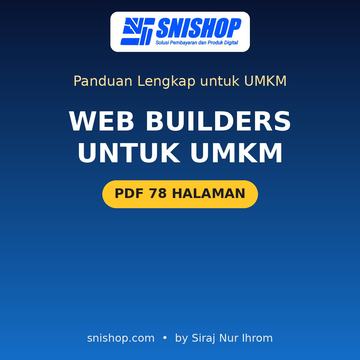 Cover Panduan Web Builders untuk UMKM: Website Bisnis & Studi Kasus